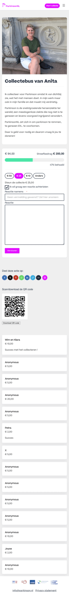 screenshot [collecte.parkinson.nl]